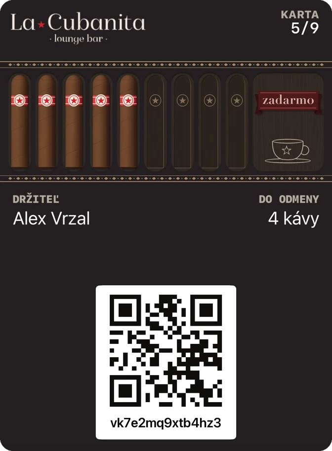 Vernostná karta La Cubanita