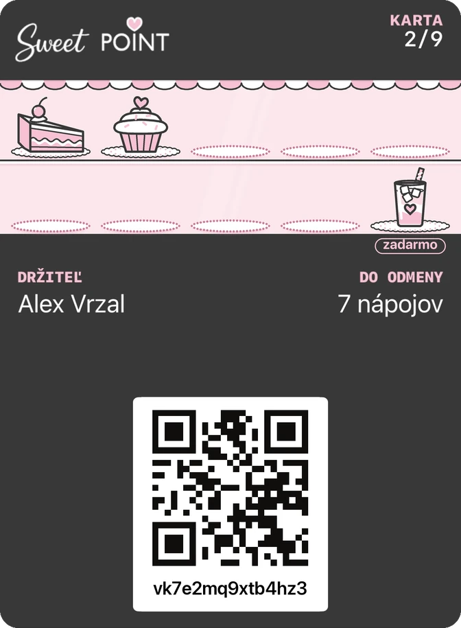 Vernostná karta Sweet Point